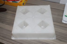 四孔水泥植草彩磚塑料模具 四孔水泥植草彩磚塑料模具